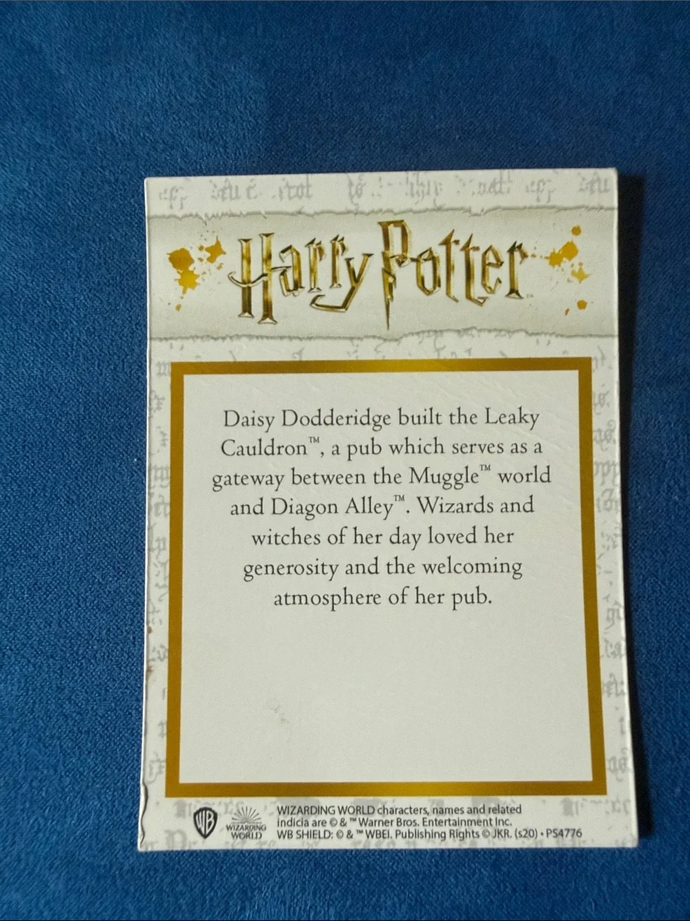Warner Bros. Harry Potter Collectible Card - Gold, White, Blue